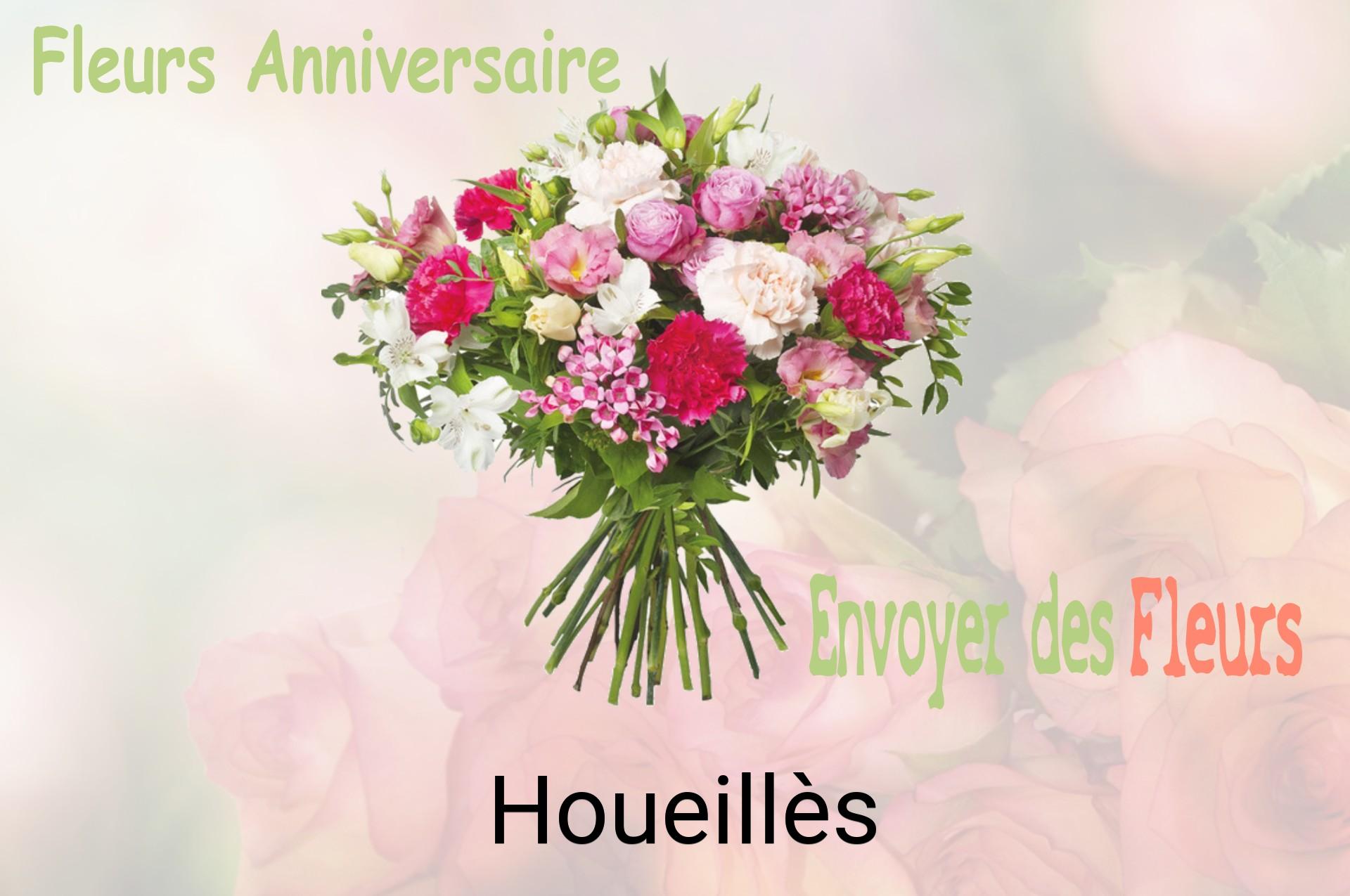 Bouquet de fleurs d’anniversaire livré à Houeillès